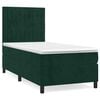 vidaXL Sommier &agrave; lattes de lit avec matelas Vert fonc&eacute; 90x190 cm