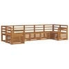vidaXL Ensemble de canap&eacute;s d'ext&eacute;rieur 7 pc Naturel