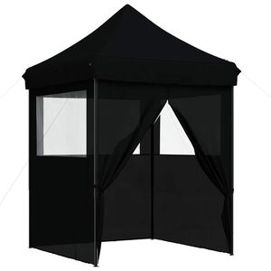 vidaXL Tente de f&ecirc;te 200 x 200 x 306 cm Noir Tissu Oxford