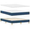vidaXL Lit boxspring avec matelas avec matelas Bleu 140 x 200 cm tissu