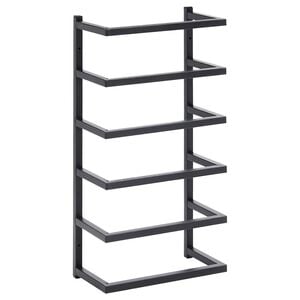 vidaXL Porte-serviette Noir 24x12x48 cm Acier
