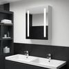 vidaXL Armoire de salle de bain &agrave; miroir LED 50x13x70 cm