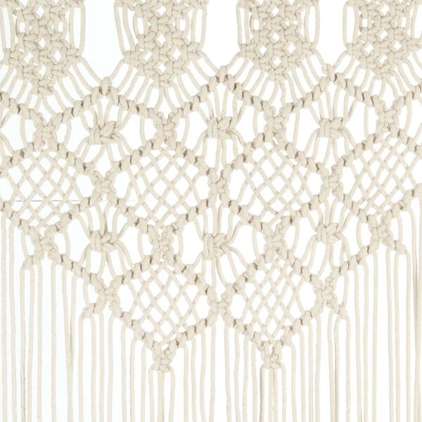 vidaXL Rideau en macramé 140x240 cm Coton