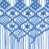 vidaXL Rideau en macramé Bleu 140x240 cm Coton