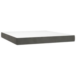vidaXL Matelas de lit &agrave; ressorts ensach&eacute;s Gris fonc&eacute; 160x200x20 cm