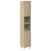 vidaXL Armoire de salle de bain ch&ecirc;ne sonoma 30,5x30x179 cm