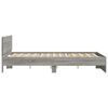 vidaXL Cadre de lit sans matelas sonoma gris 150x200 cm