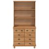 vidaXL Hutch ASKIM Cire de Miel 91 x 40 x 184 cm Bois de pin massif