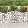 vidaXL Paniers &agrave; gabions arqu&eacute;s 7 pcs 200x50x100/120 cm fer galvanis&eacute;