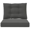 vidaXL Coussin de canap&eacute; d'ext&eacute;rieur 2 pcs Anthracite Polyester