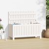 vidaXL Bo&icirc;te de rangement de jardin Blanc 108x42,5x54 cm Bois de pin