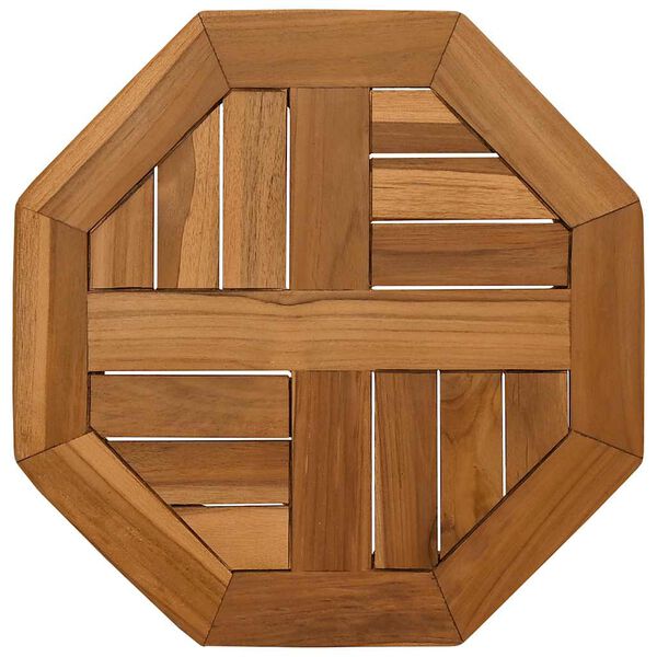 vidaXL Dessus de table 40x40x2,5 cm octogonal bois de teck massif