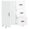 vidaXL Buffet Blanc brillant 69,5x34x90 cm Bois d'ingénierie