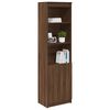 vidaXL Buffet haut ch&ecirc;ne marron 50x35x180 cm bois d'ing&eacute;nierie