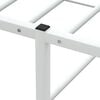vidaXL Cadre de lit sans matelas blanc 200x200 cm m&eacute;tal