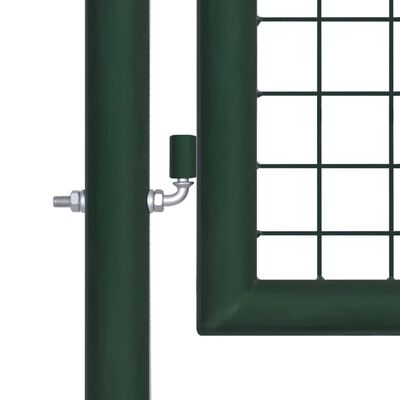 vidaXL Portail de clôture acier 100x175 cm vert