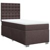 vidaXL Sommier &agrave; lattes de lit avec matelas Marron fonc&eacute; 90x200 cm