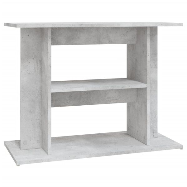 vidaXL Support d'aquarium en b&eacute;ton gris 80 x 35 x 60 cm Bois d'ing&eacute;nierie