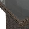 vidaXL Salon de jardin avec coussins 9 pcs marron r&eacute;sine tress&eacute;e