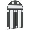 vidaXL Miroir mural noir 60x90 cm arche fer