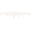 vidaXL Cadre de lit sans matelas blanc bois de pin massif 160x200 cm
