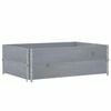 vidaXL Jardini&egrave;re gris 120x80 cm bois massif de pin