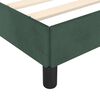 vidaXL Cadre de lit sans matelas vert fonc&eacute; 100x200 cm velours