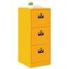 vidaXL Cabinet de Dossier Jaune moutarde 44 x 50 x 106.5 cm