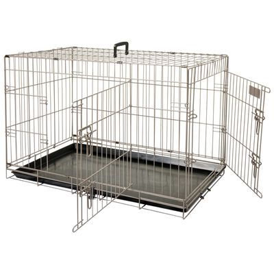 FLAMINGO Cage pour animaux Ebo Marron métallisé 109x70x77 cm 517580