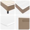 vidaXL Lit &agrave; ressorts avec matelas Cappuccino 180 x 200 cm Simili cuir
