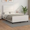 vidaXL Cadre de lit sans matelas blanc 120x200 cm similicuir