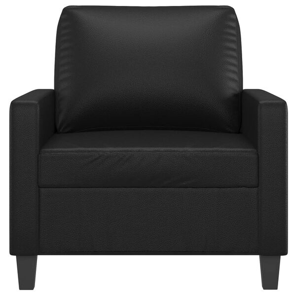vidaXL Fauteuil Noir 60 cm Similicuir