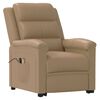 vidaXL Fauteuil de massage Cappuccino Similicuir