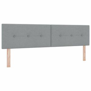 vidaXL T&ecirc;te de lit avec t&ecirc;te de lit Gris clair 180 cm Cuir synth&eacute;tique