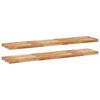 vidaXL &Eacute;tag&egrave;res flottantes 2 pcs 160x30x4 cm acacia massif &agrave; l'huile