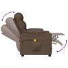 vidaXL Fauteuil de massage Marron Tissu