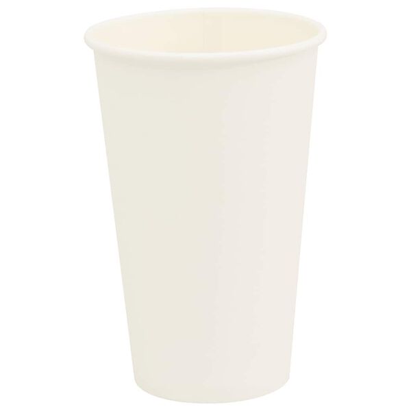 vidaXL Tasses à café en papier 1000 pcs 16oz 400ml blanc
