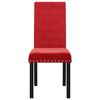 vidaXL Chaises &agrave; manger lot de 2 rouge bordeaux velours