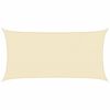 vidaXL Voile d'ombrage 160 g/m&sup2; Cr&egrave;me 2x3,5 m PEHD