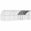 vidaXL Cage &agrave; poules avec 2 portes 3 pi&egrave;ces Argent&eacute; 600x200x200cm
