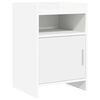 vidaXL Tables de chevet Blanc 40 x 36 x 60 cm Bois d'ing&eacute;nierie