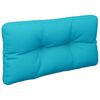 vidaXL Coussin de palette turquoise 80x40x12 cm tissu