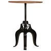 vidaXL Table de bar Bois de r&eacute;cup&eacute;ration massif 75x(76-110) cm