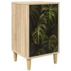 vidaXL Table de chevet ELBURG Ch&ecirc;ne Sonoma 36 x 33 x 60 cm