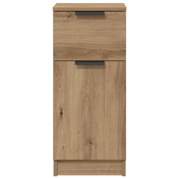 vidaXL Buffet chêne artisanal 30x30x70 cm bois d'ingénierie