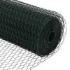 vidaXL Clôture hexagonale Vert 1,4 x 50 m PVC