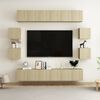 vidaXL Ensemble de meubles TV 10 pcs Ch&ecirc;ne sonoma Bois d'ing&eacute;nierie