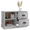 vidaXL Meuble TV gris b&eacute;ton 73x35,5x47,5 cm bois d'ing&eacute;nierie