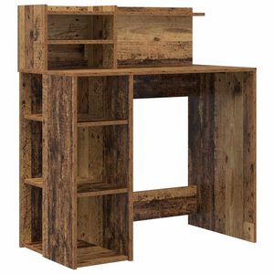 vidaXL Bureau Bois Ancien Bois d'ing&eacute;nierie 90 x 48 x 101,5 cm