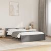 vidaXL Cadre de lit sans matelas gris bois massif 120x200 cm